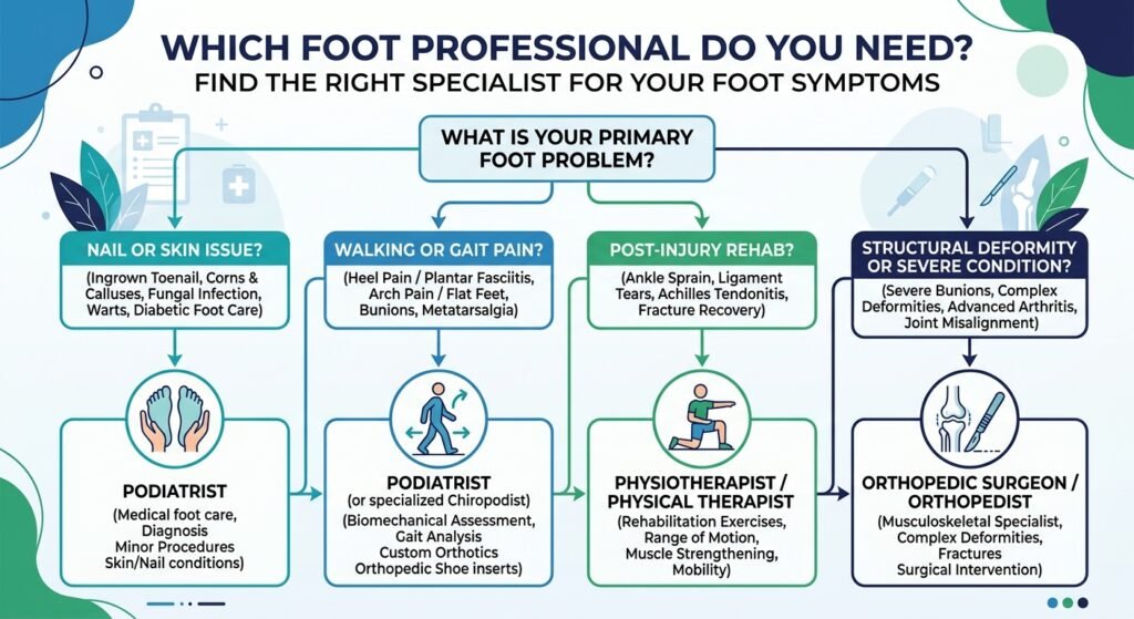 Chiropodist vs Podiatrist: What's the Difference? 1 Gemini Generated Image qjbkudqjbkudqjbk