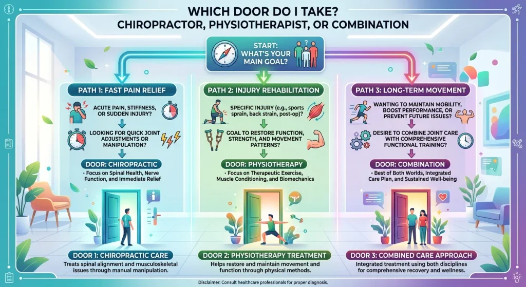 Chiropractic vs Physiotherapy: Which Treatment Is Right for You? 1 Gemini Generated Image v6jss3v6jss3v6js