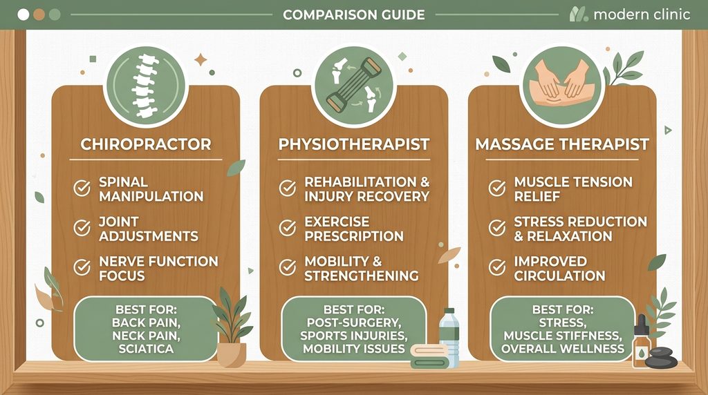 Sciatica Treatment: Chiropractor, Physiotherapist or Massage, Which Helps Most?